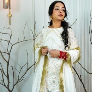 Zarqash White Gharara