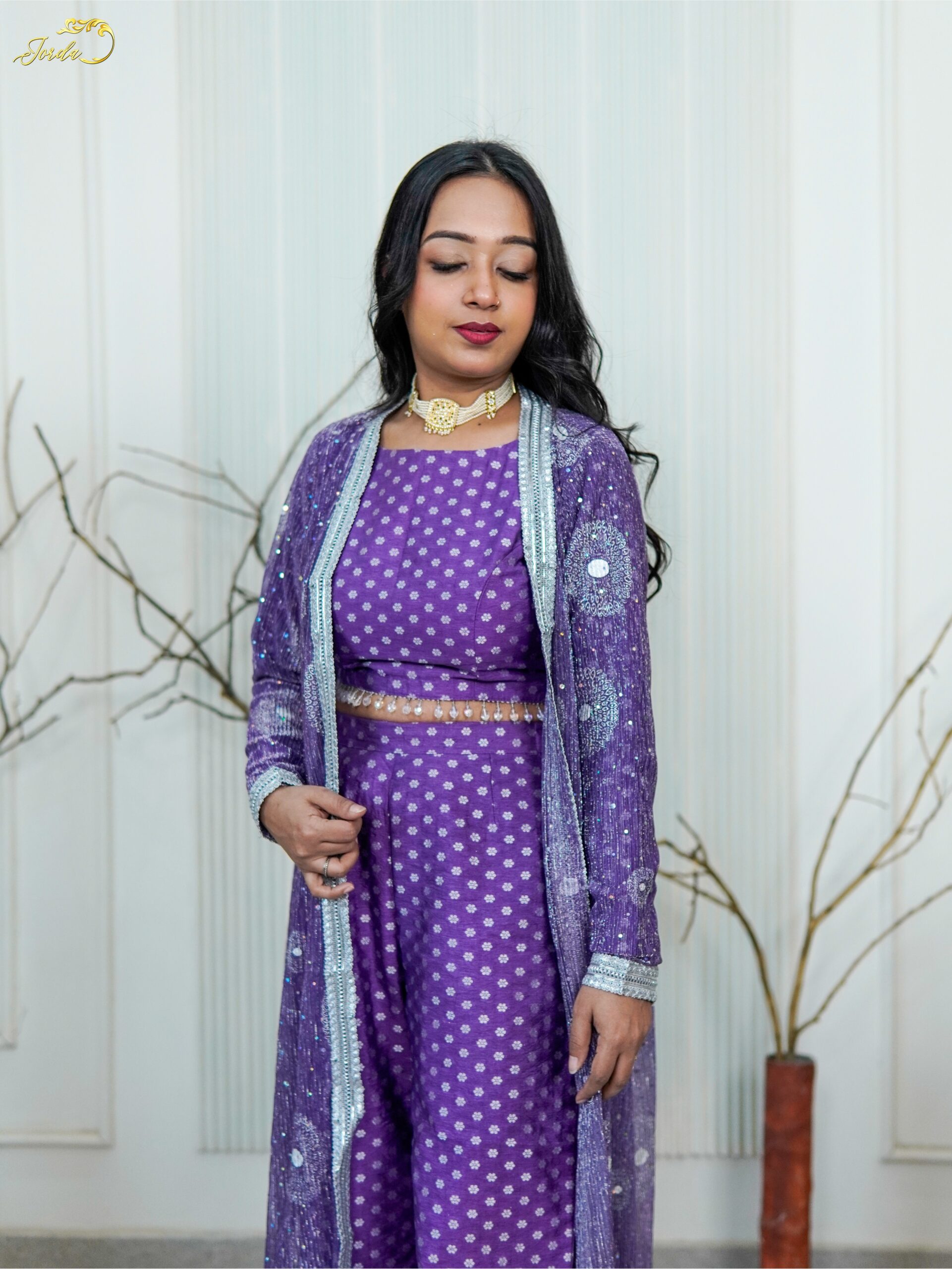 Violet Co-ord Set Chandani