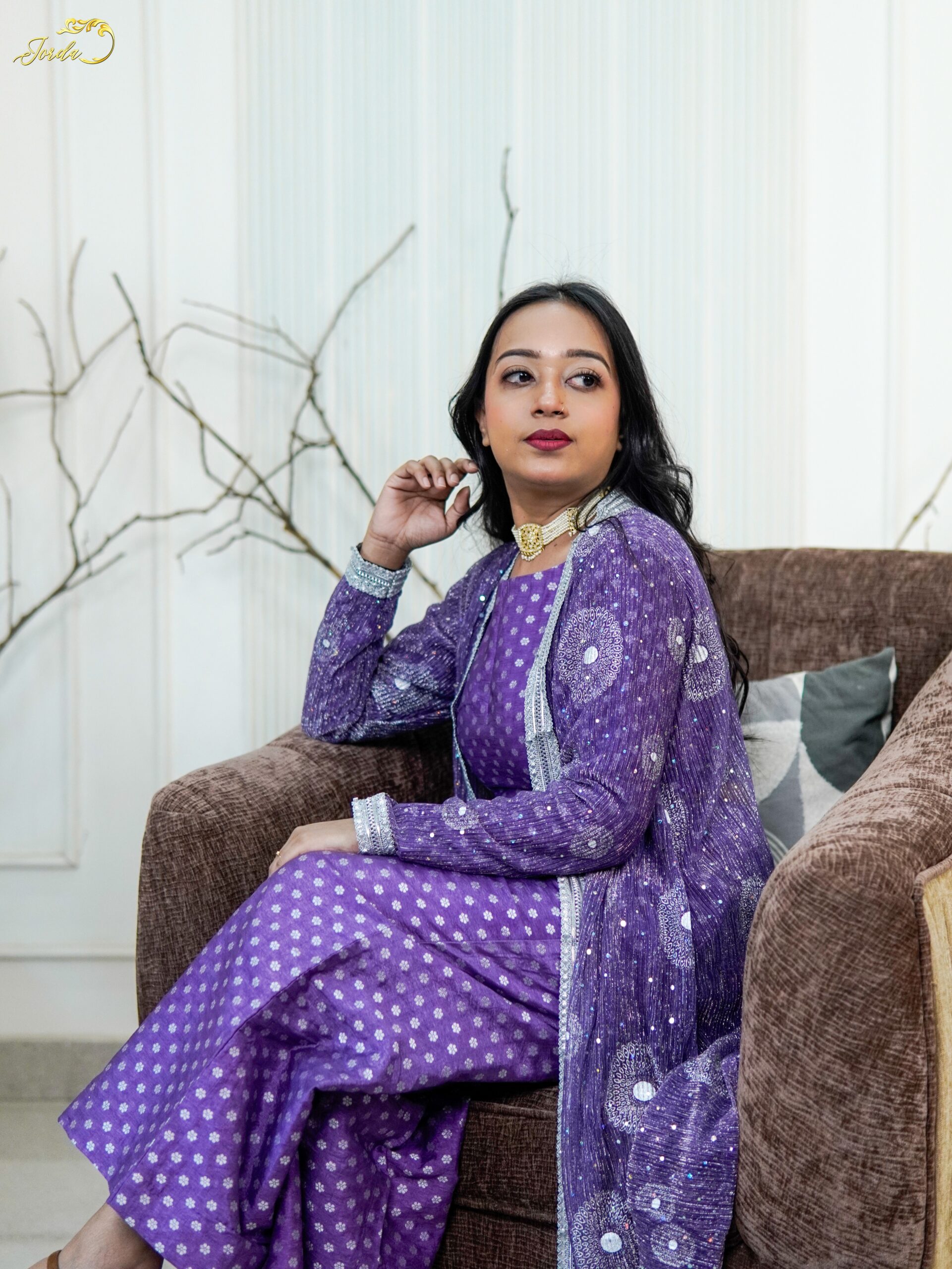 Violet Co-ord Set Chandani - Image 2