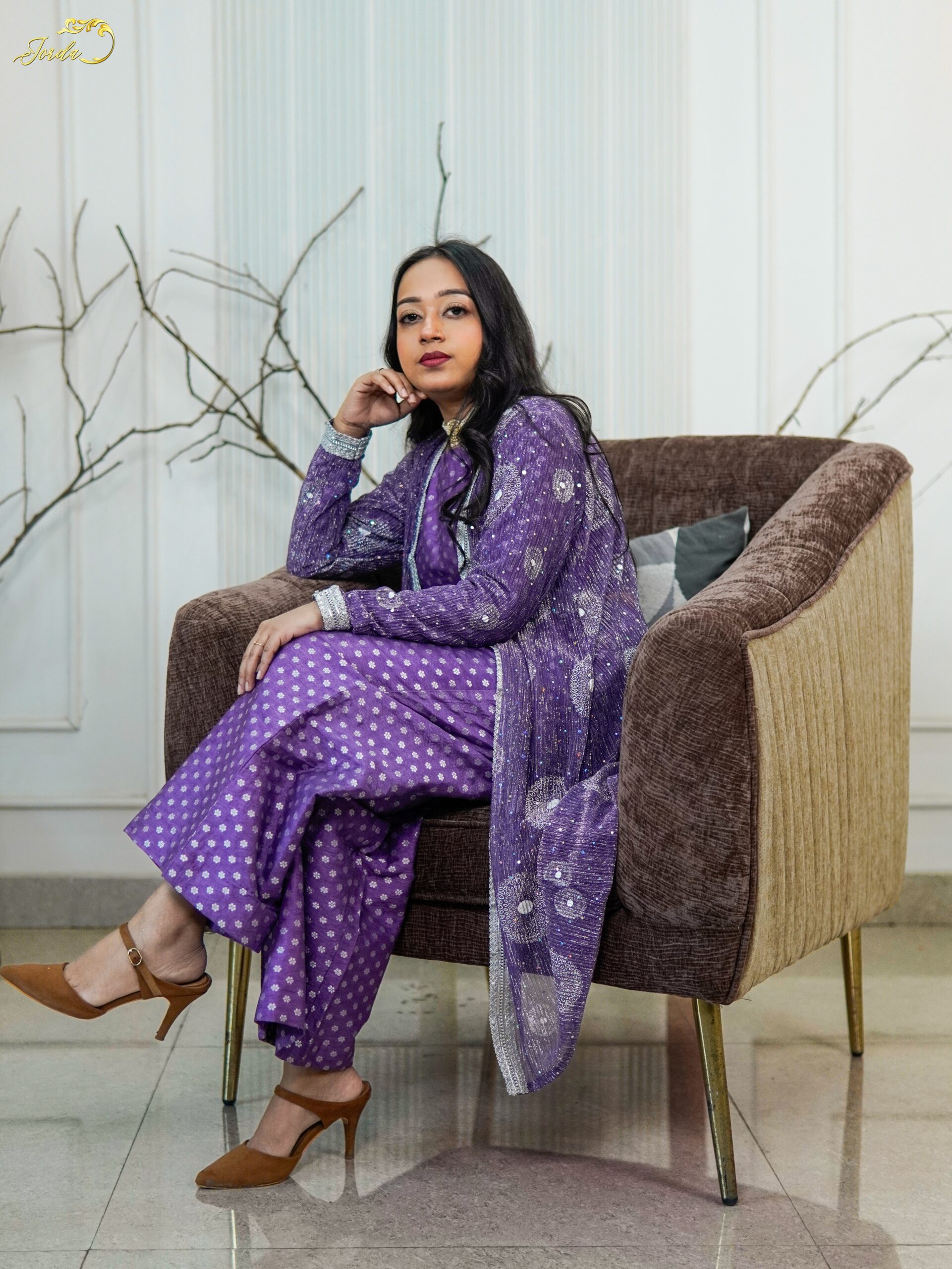 Violet Co-ord Set Chandani - Image 3